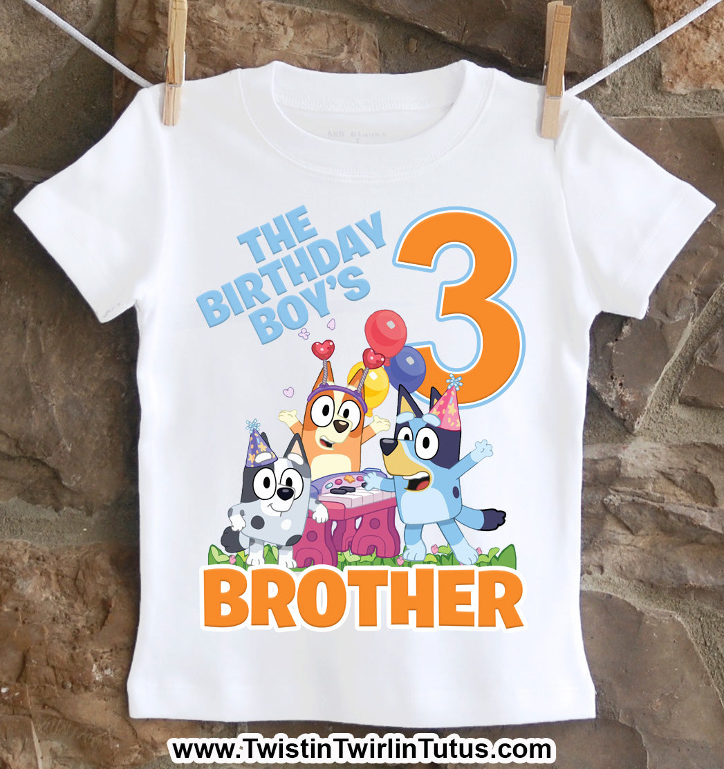 Bluey Birthday Shirt, Bluey Birthday Girl or Birthday boy,Bluey Family Shirt (Birthday Girl)