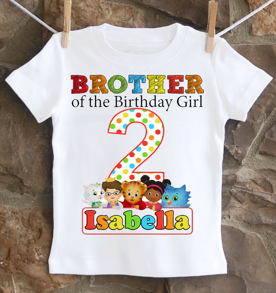 daniel tiger birthday boy shirt