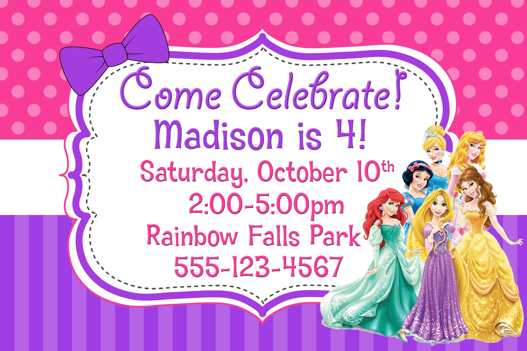 Princess Birthday Invitation