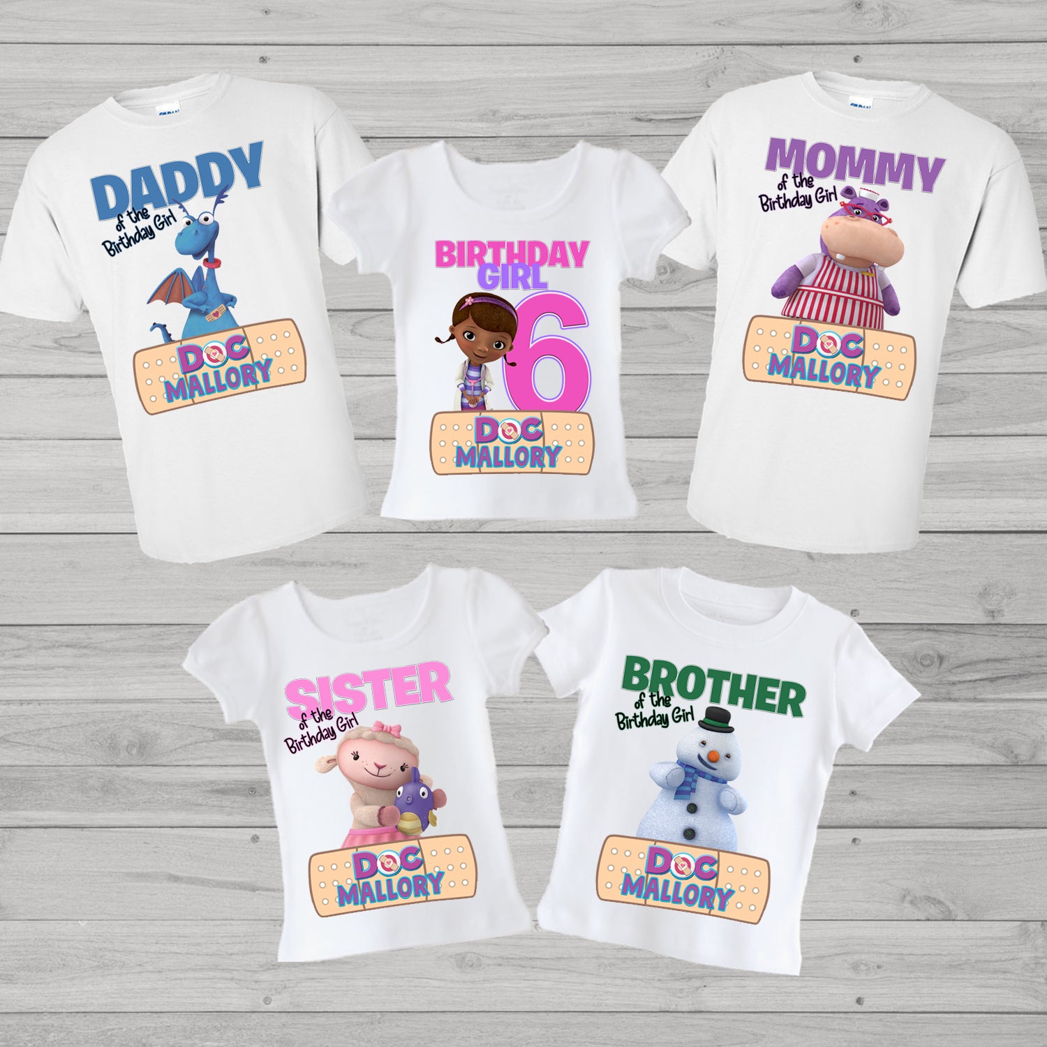 Matching birthday shirts for on sale family