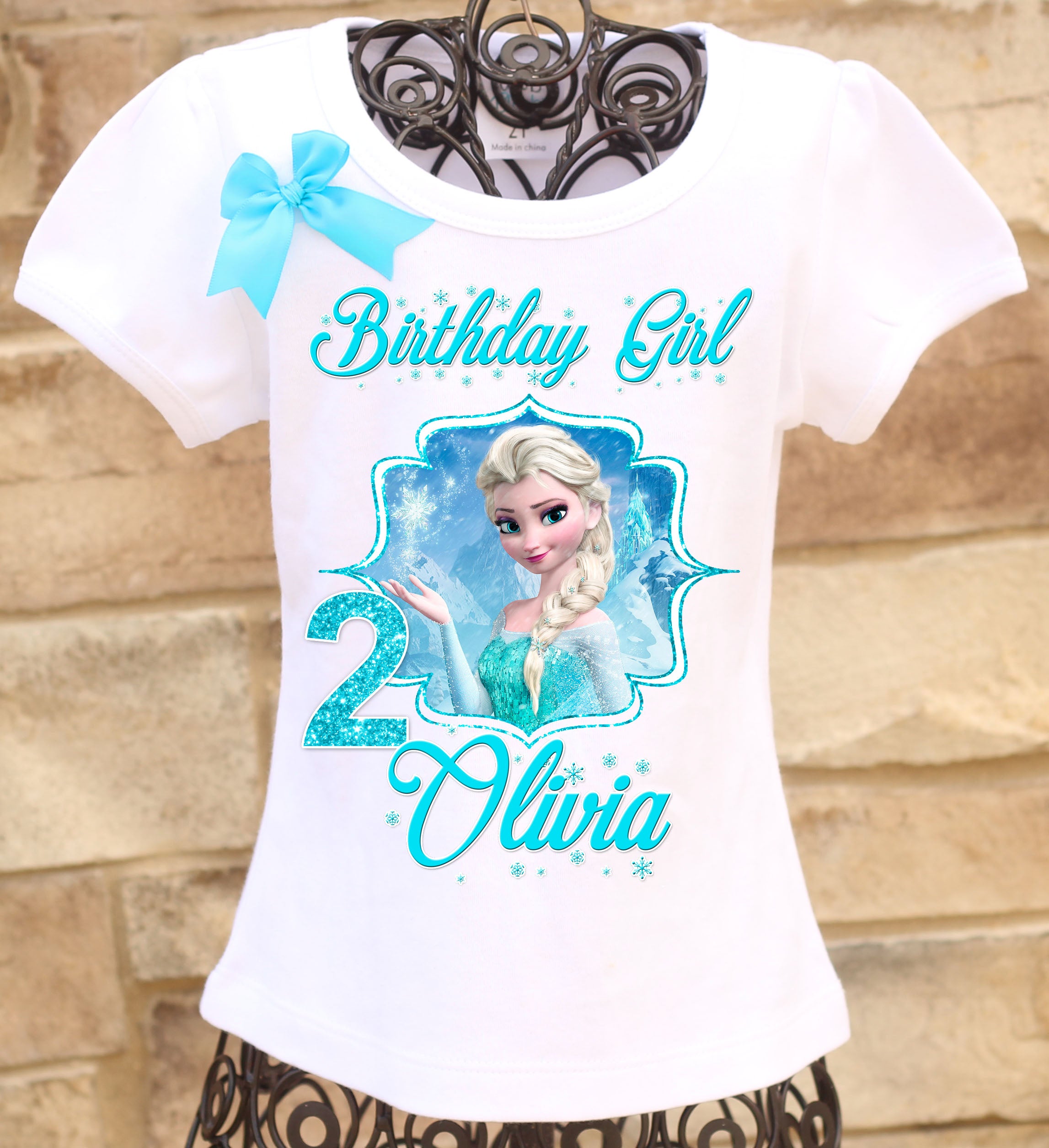 Disney Frozen Elsa Ice Dress Looking Down Women's T-Shirt 