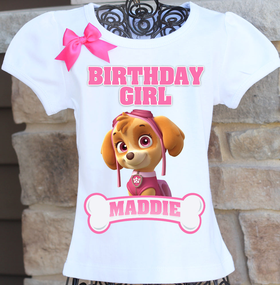 Paw Patrol Skye Birthday Shirt