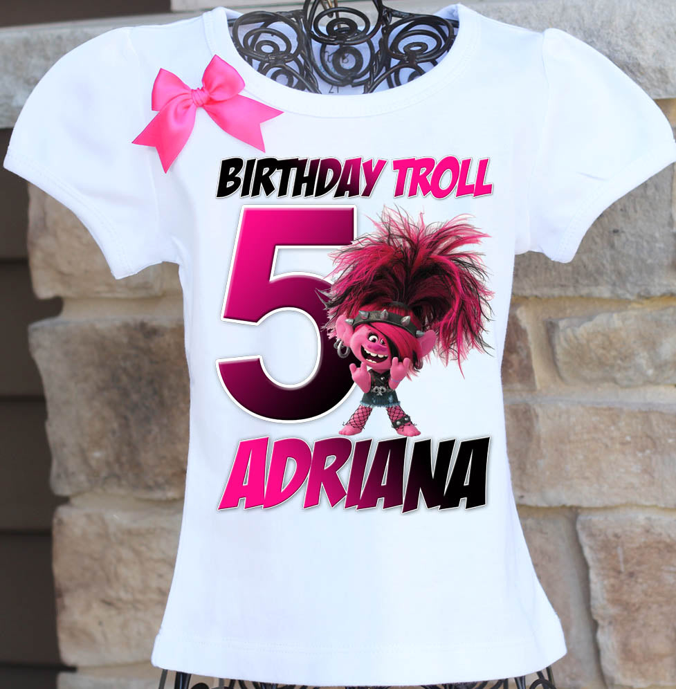 Trolls birthday best sale girl shirt