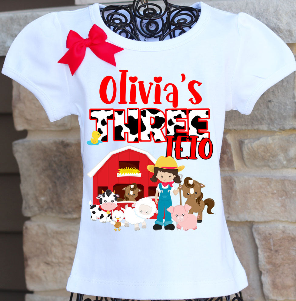 3ieio Farm birthday shirt