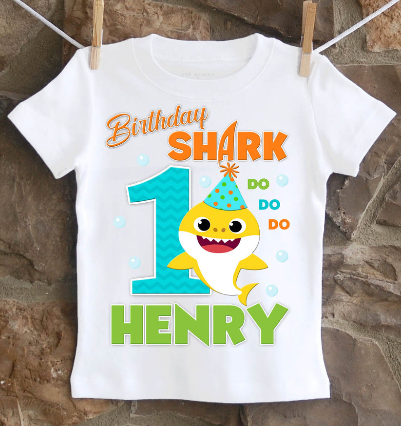 Baby Shark Birthday Shirt – Twistin Twirlin Tutus