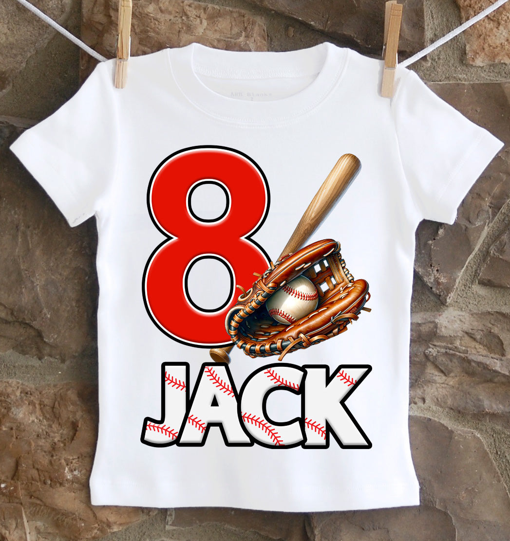 Baseball birthday shirt