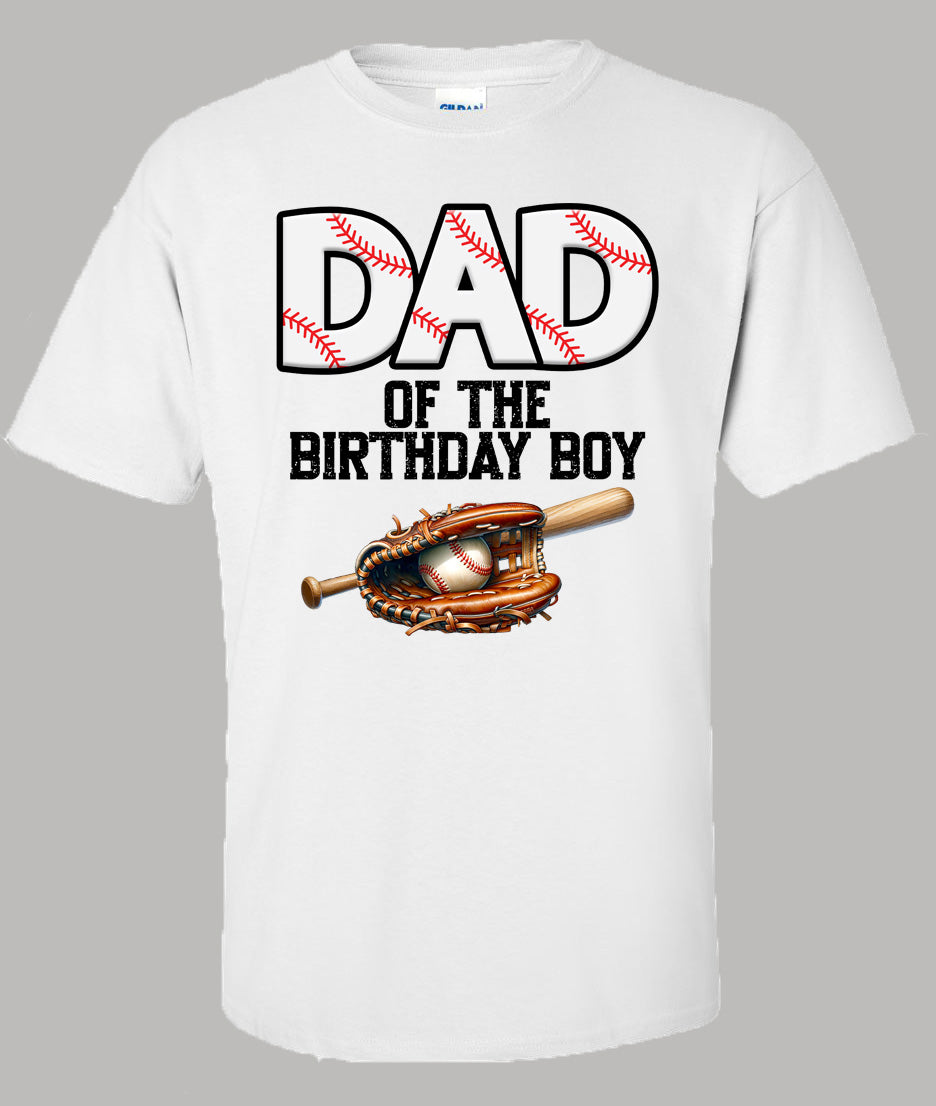 Baseball Dad Birthday Shirt