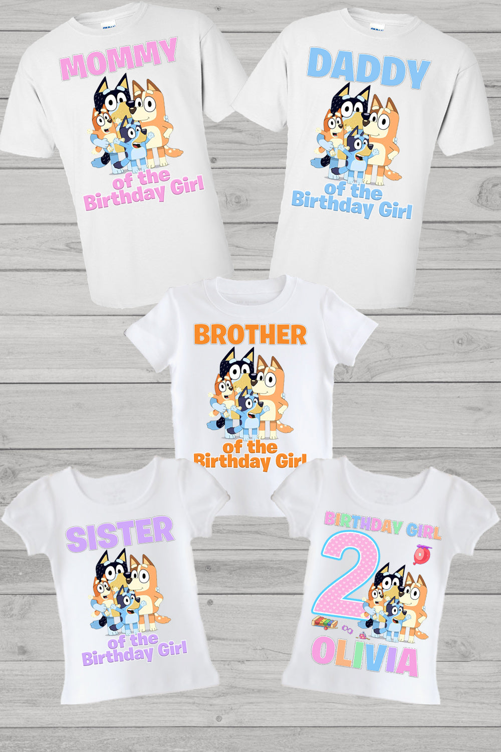 We had a Bluey 1st Birthday for our daughter this weekend. Made us matching  shirts. It was a hit with everyone. She totally loved it and her little  face got all existe