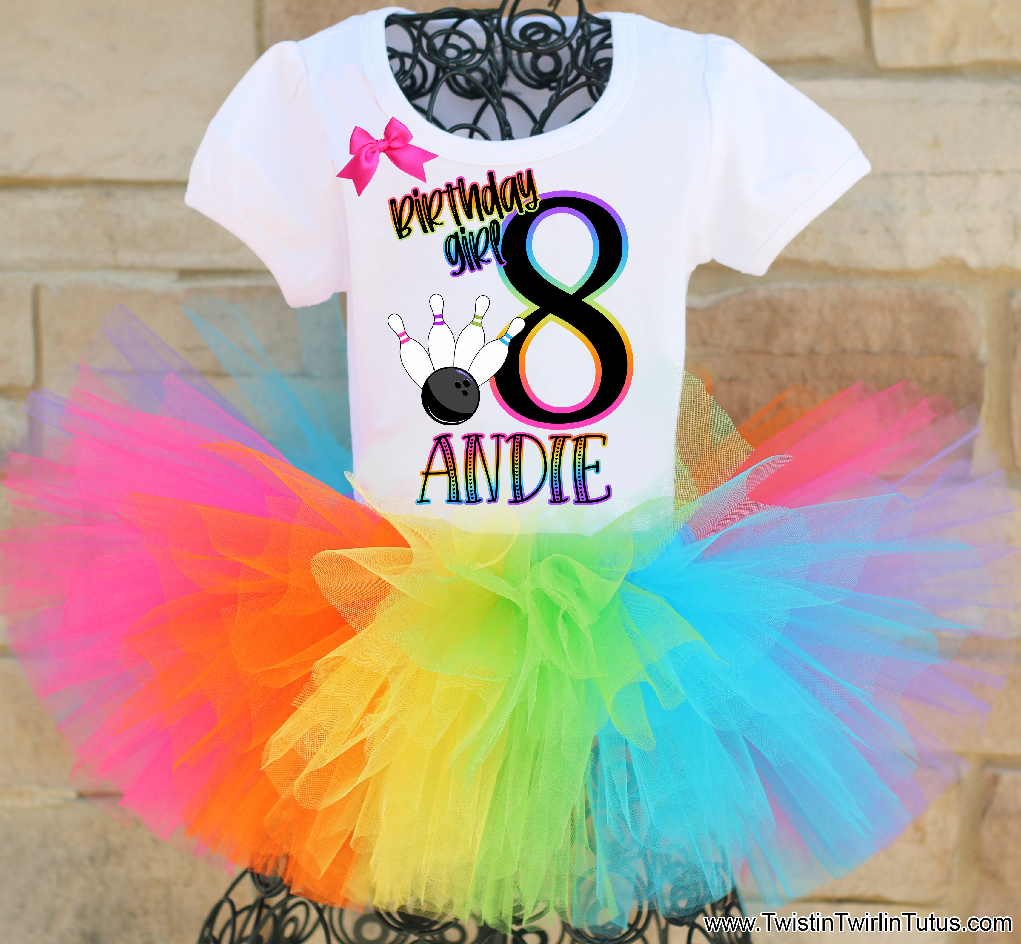 Bowling Birthday Tutu Outfit – Twistin Twirlin Tutus