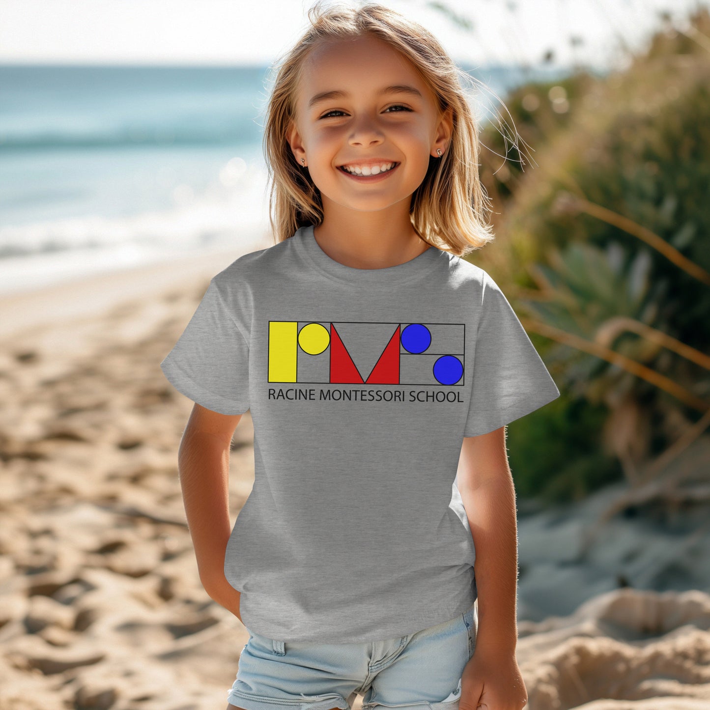 Racine Montessori Colored Logo T-shirt