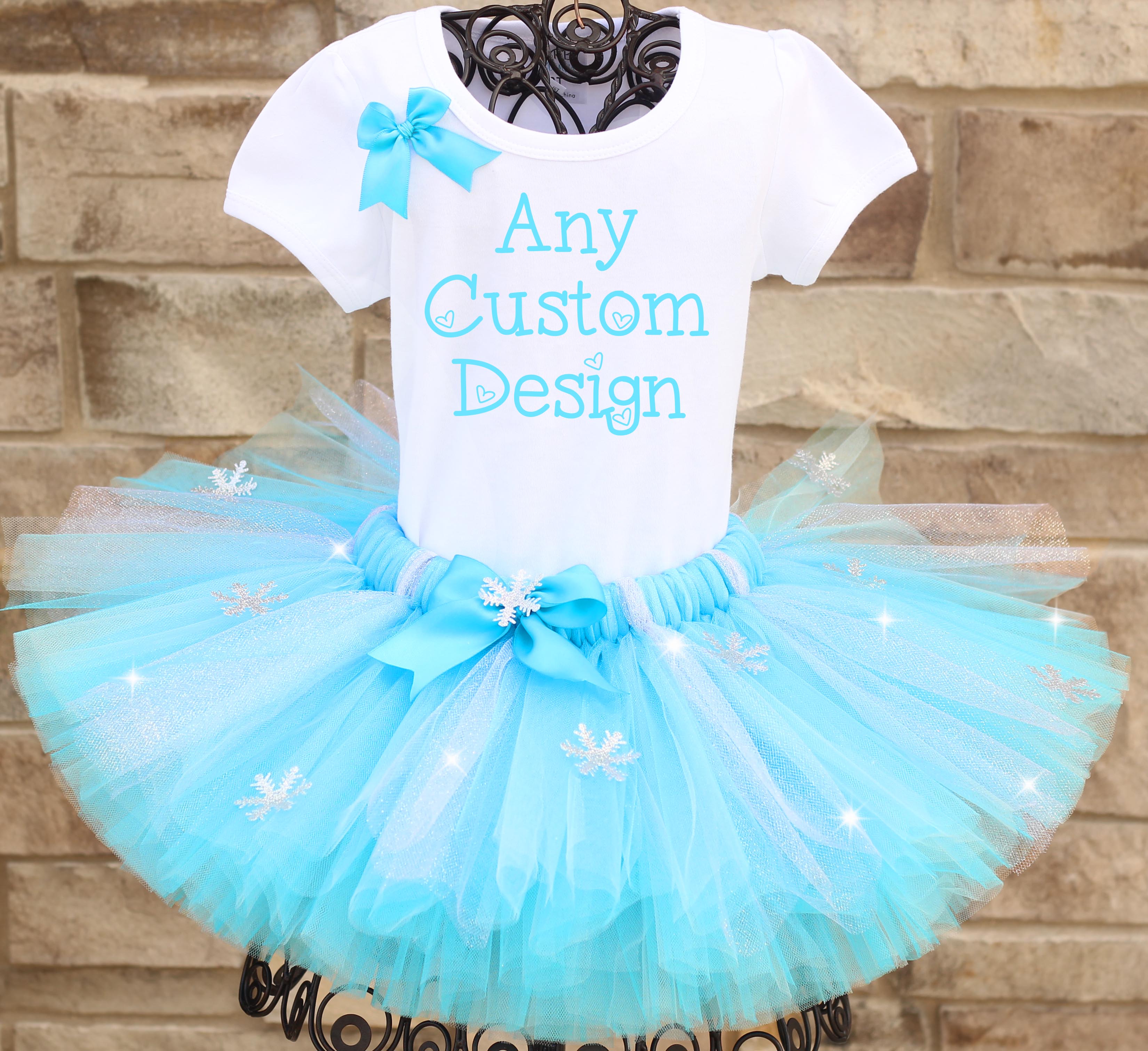 Frozen birthday shirt and tutu hotsell