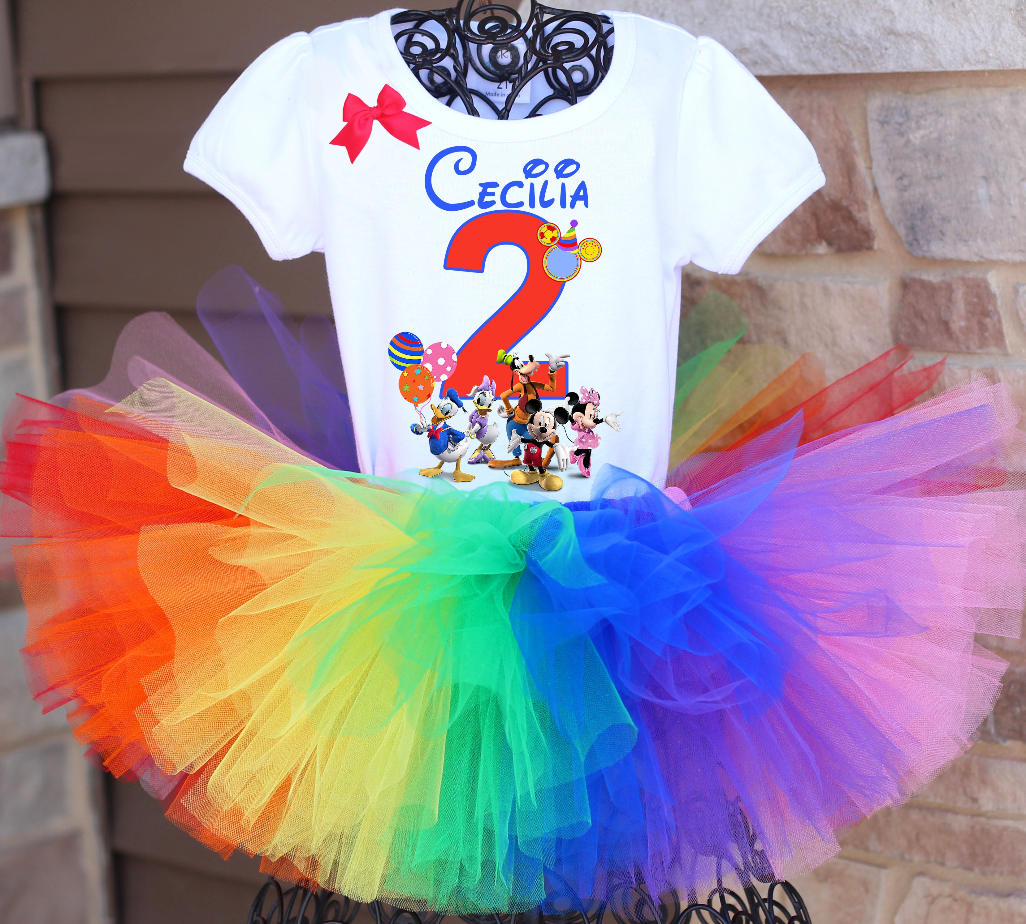 Mickey mouse sweatshirt with tutu dress on sale