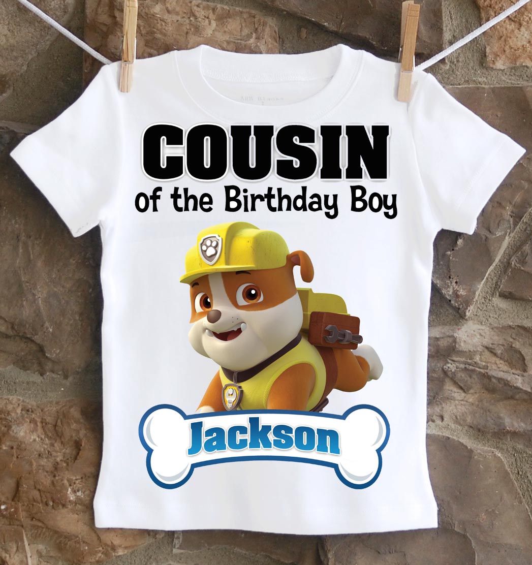 Paw patrol 1st sales birthday shirt boy