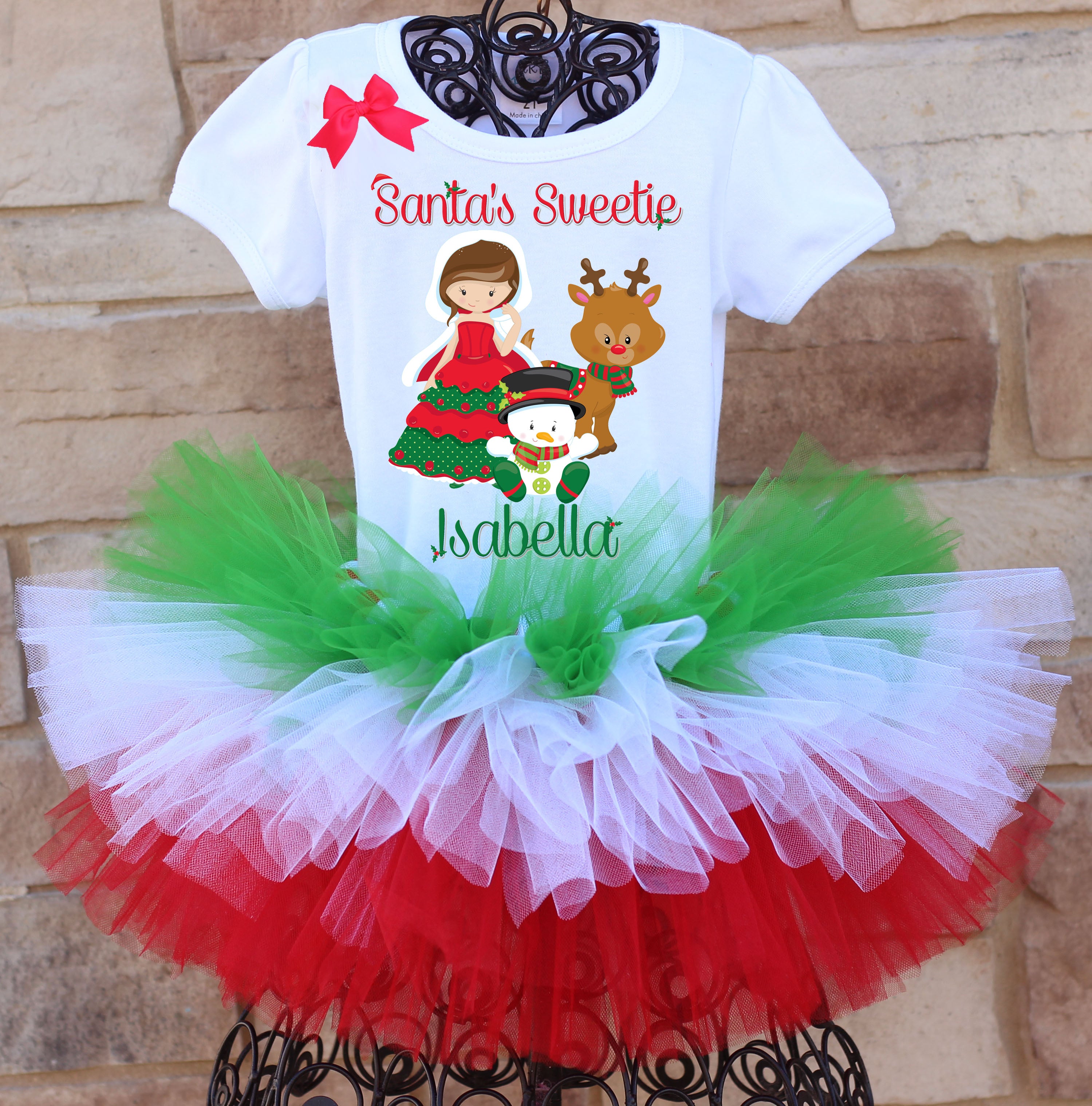 Christmas tutu outfit best sale