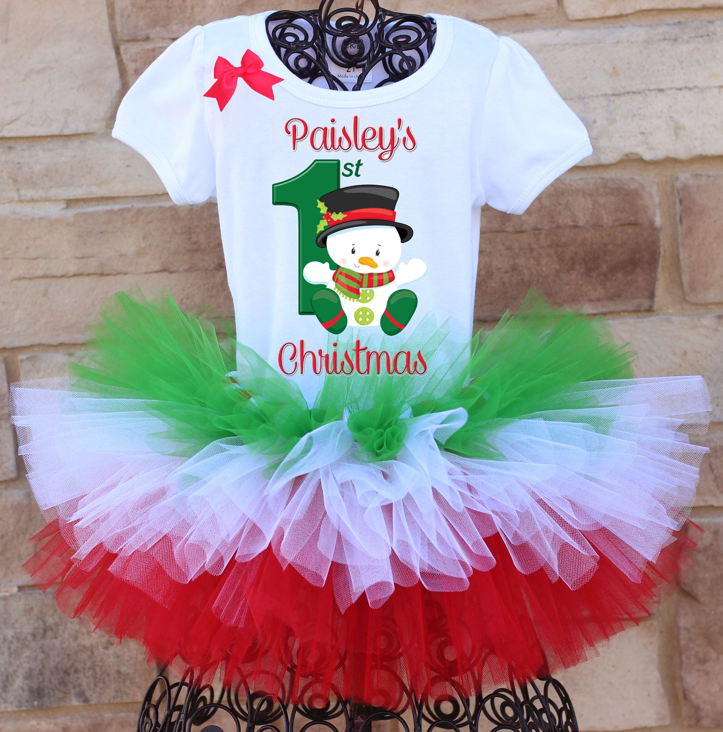 Christmas tutu outfit