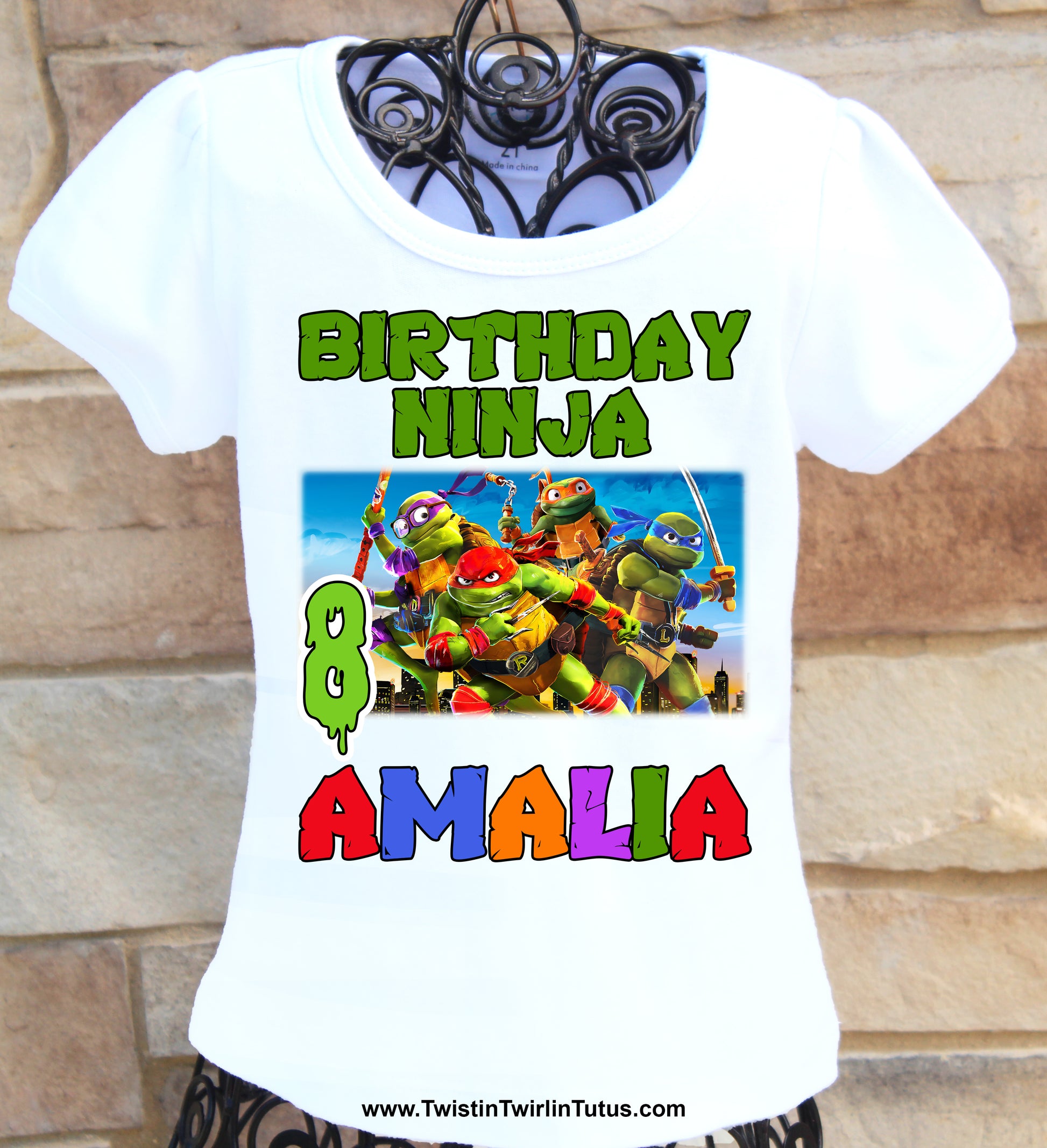 Ninja Turtles Mom Birthday Shirt – Twistin Twirlin Tutus