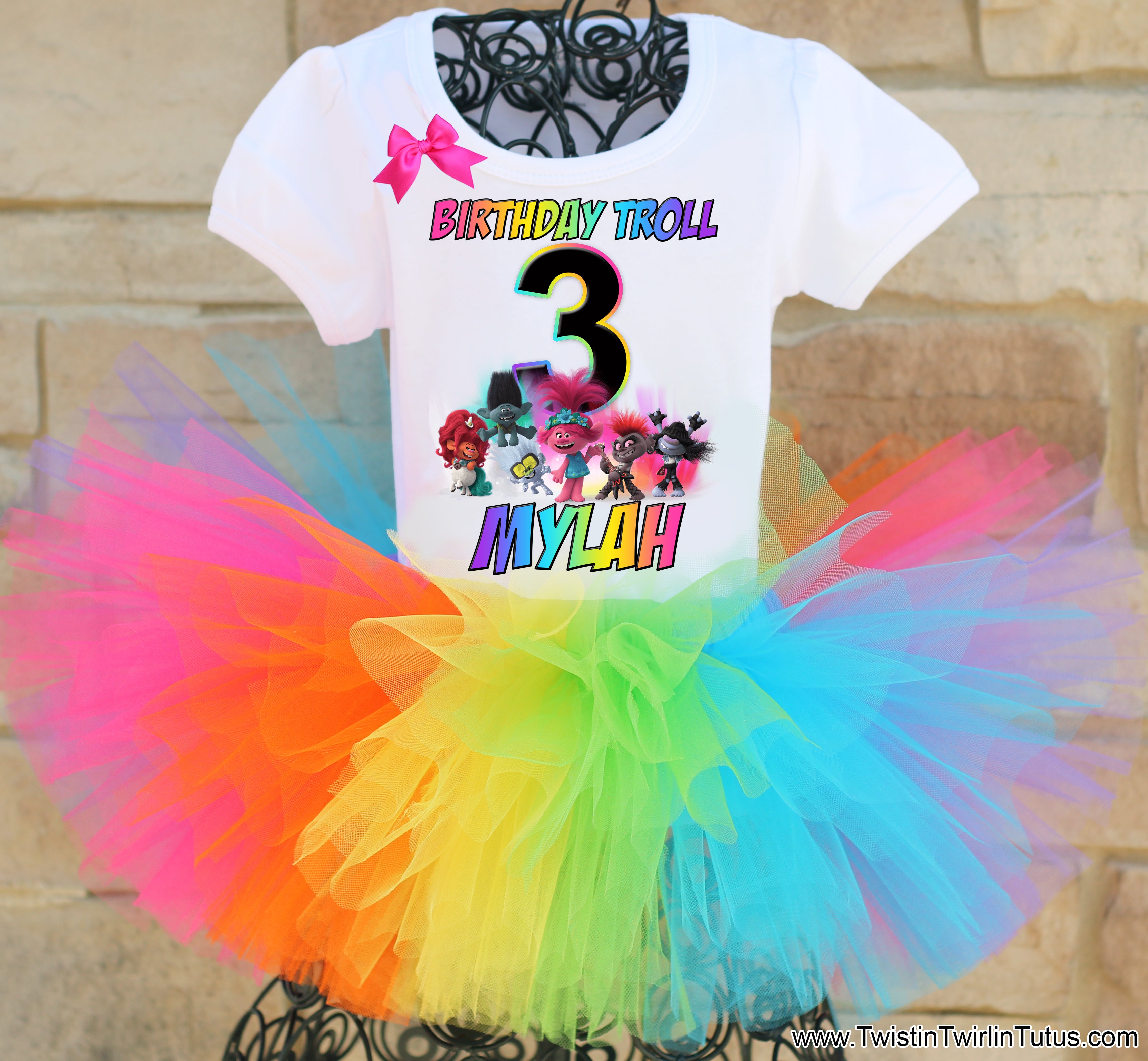 Trolls 3rd hot sale birthday outfit