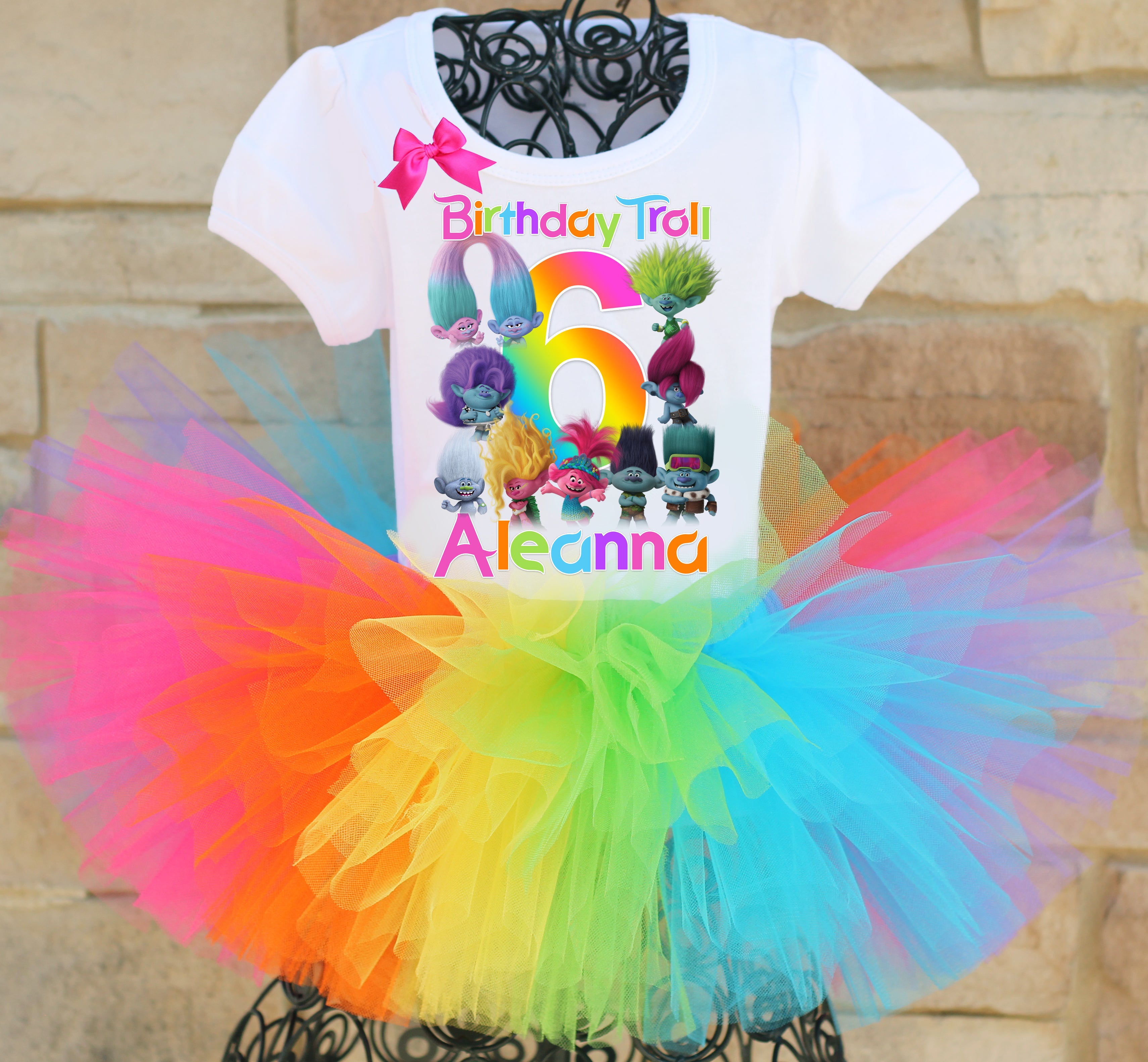 Trolls 3rd hot sale birthday outfit