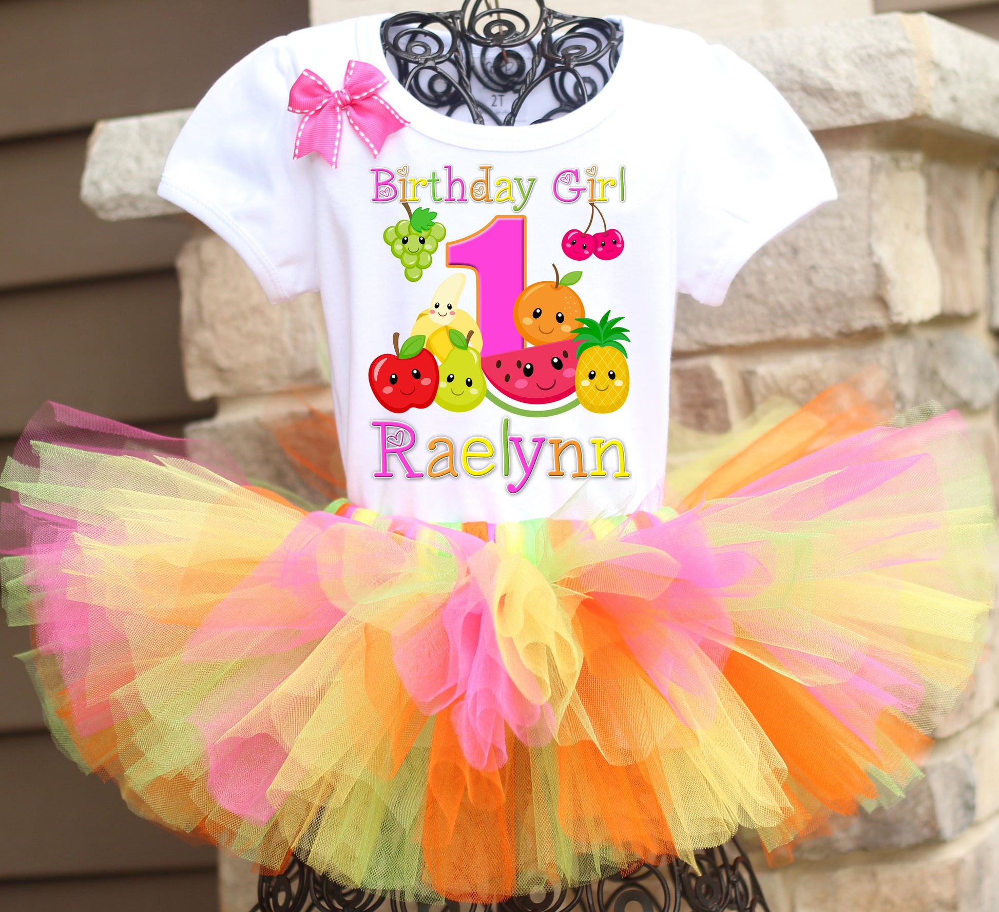 Fruit birthday tutu outfit