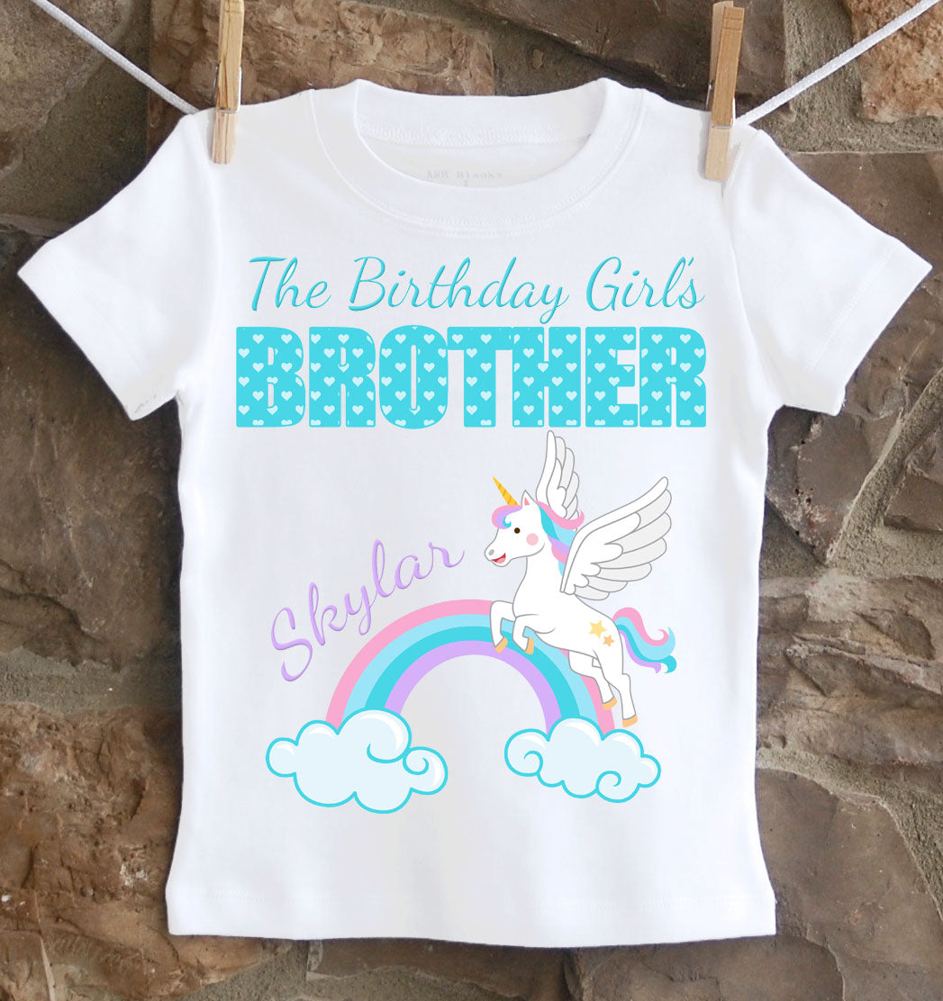 Unicorn brother birthday shirt