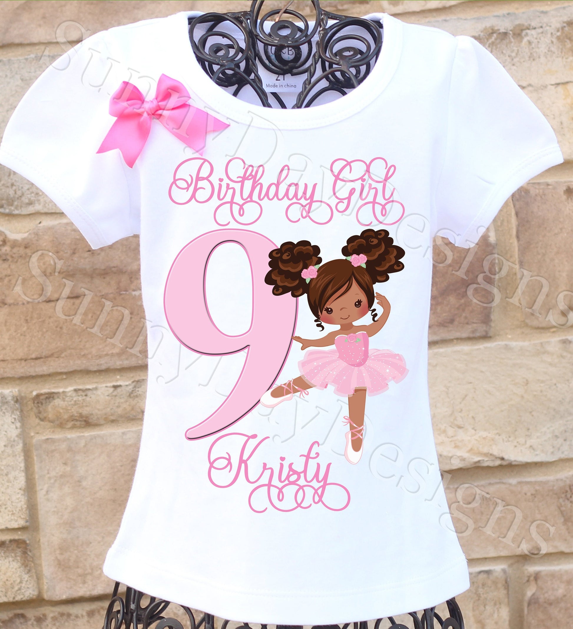 Ballet birthday shirt