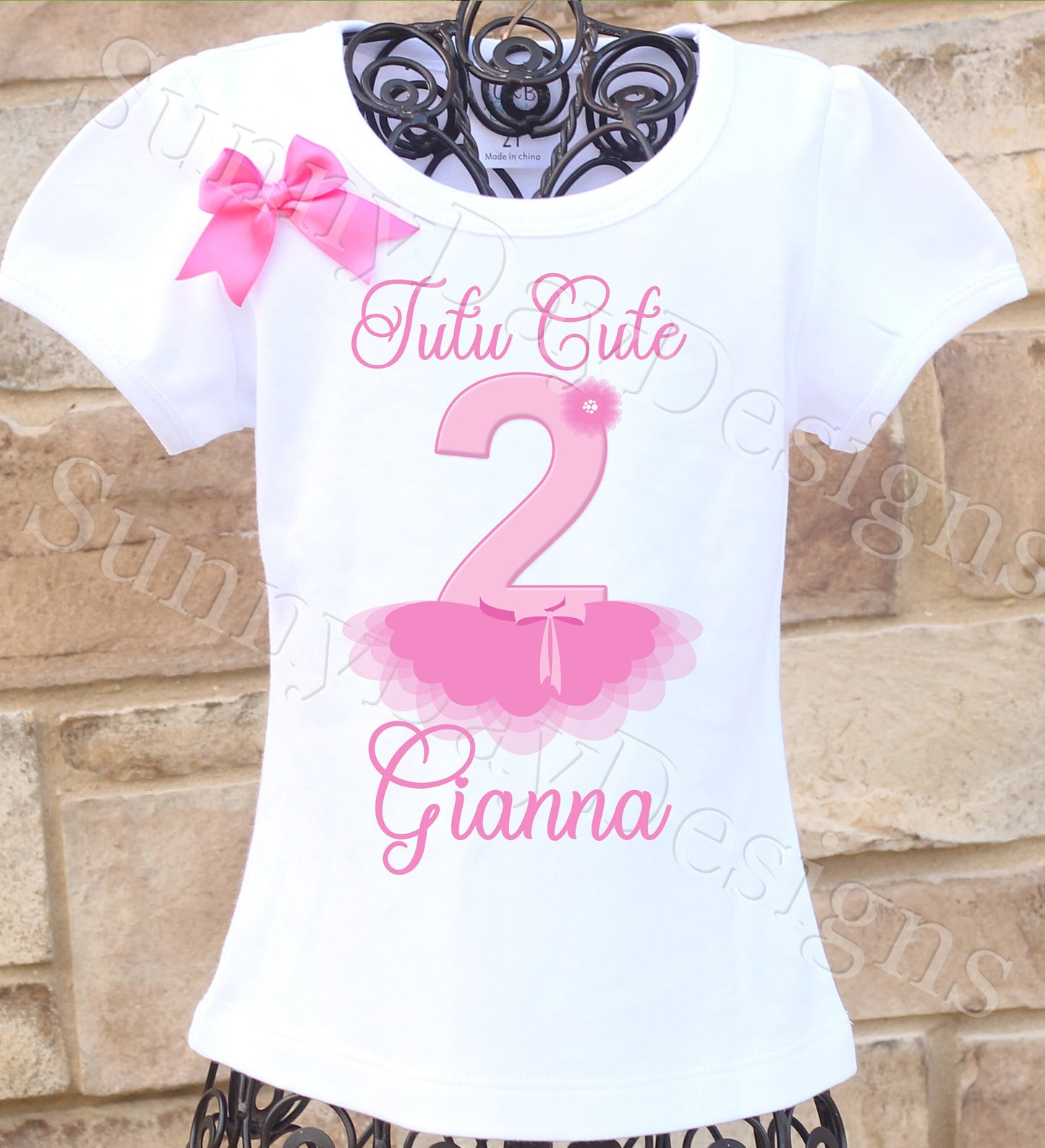 Tutu Cute birthday shirt