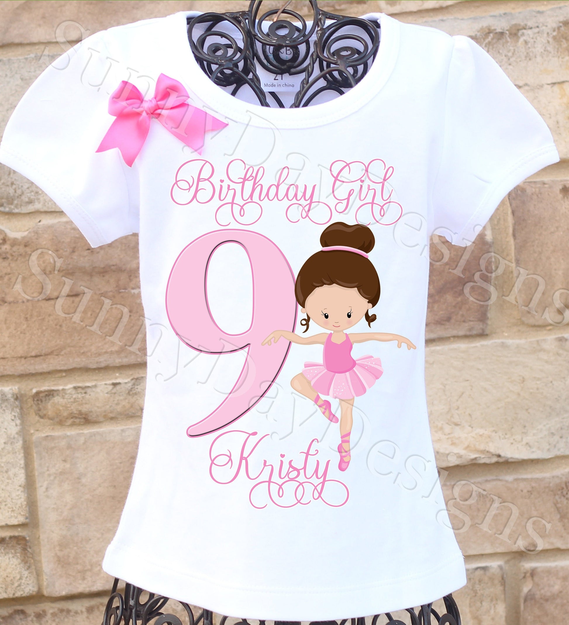 Ballet birthday shirt