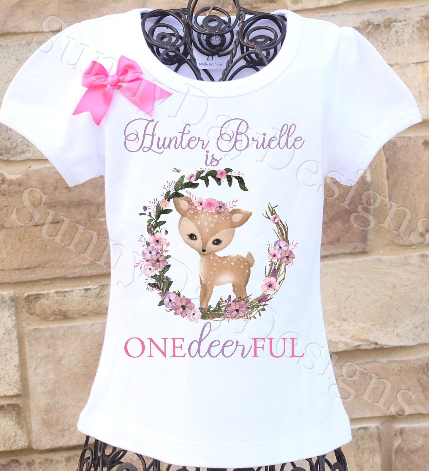 Onedeerful birthday shirt