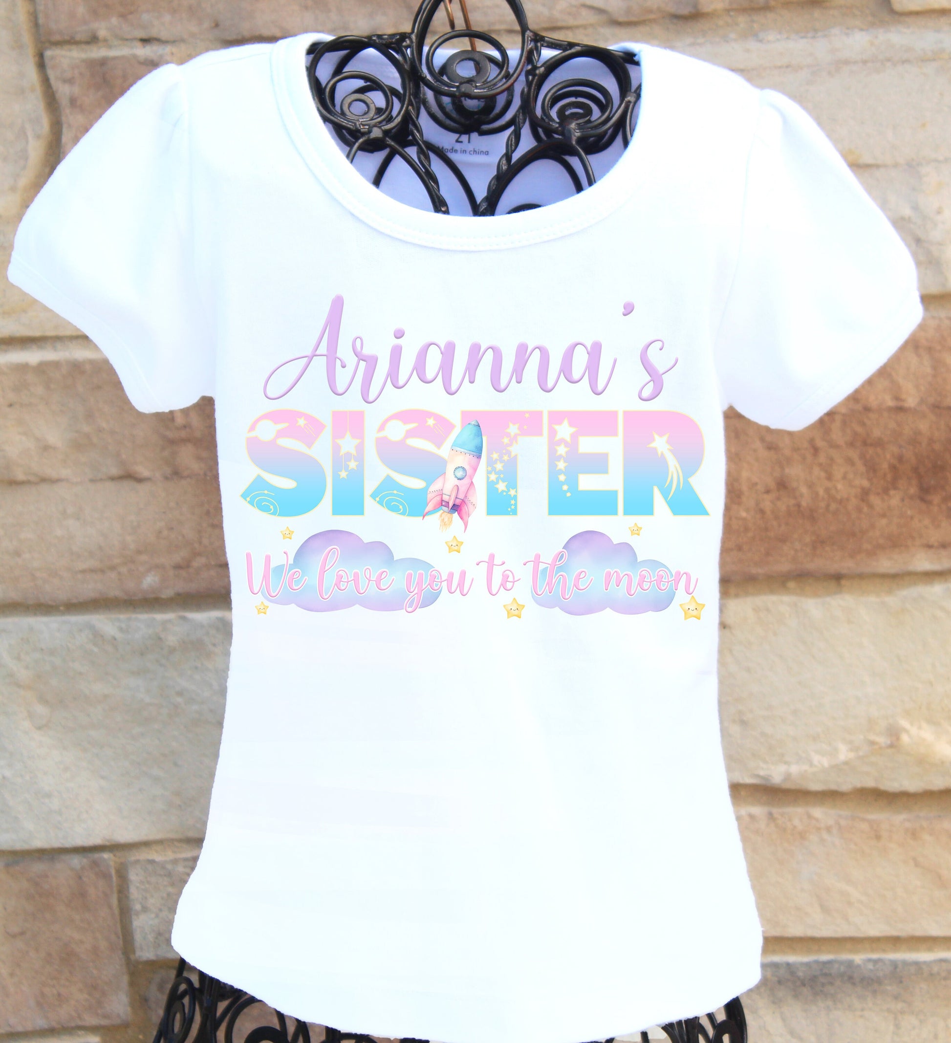 Space Sister Shirt, Two the Moon Birthday Girl Shirt, Space Birthday Shirt, Second Birthday Shirt, Second Birthday Party Ideas