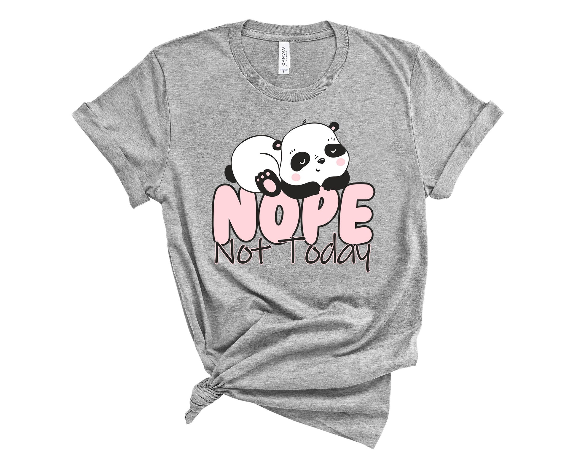 Panda Nope Shirt, Panda Shirt, Cute Lazy Panda Shirt, Panda T-shirt