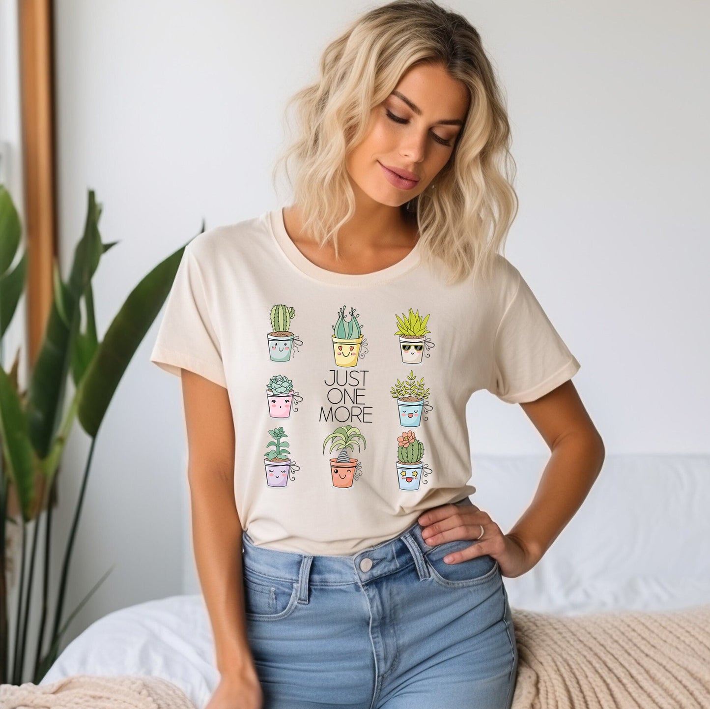 Succulent T Shirt, Women T-shirt, Comfortable Cool Classic Artistic, Watercolor Tee, Spring T shirt, Plants T-shirt