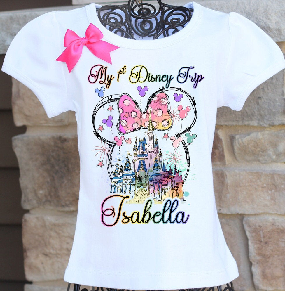 My First Disney Trip Shirt with name