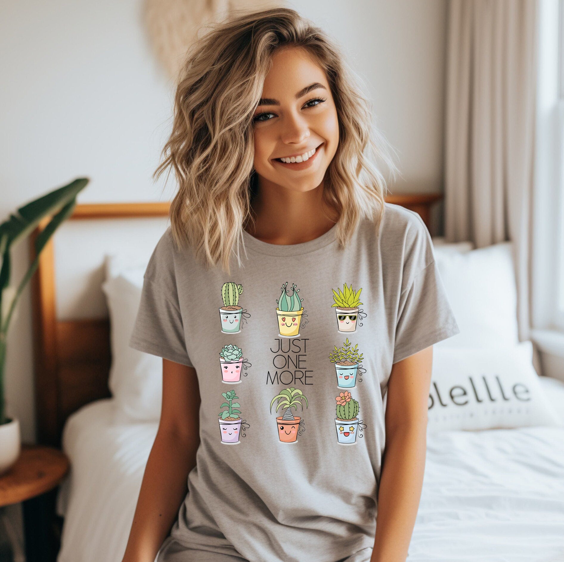 Succulent T Shirt, Women T-shirt, Comfortable Cool Classic Artistic, Watercolor Tee, Spring T shirt, Plants T-shirt