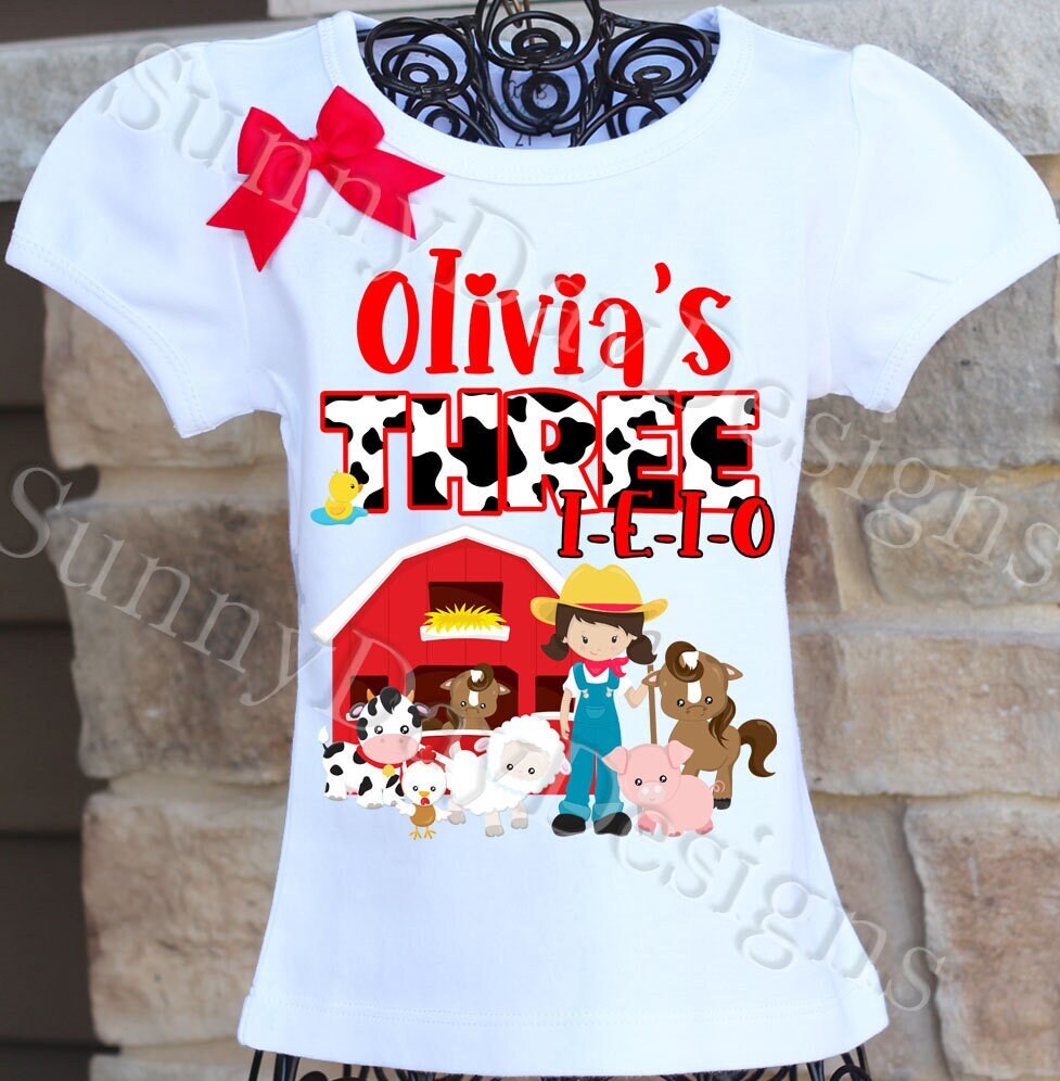 Farm 3ieio Birthday Shirt