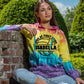 Rainbow Tie Dye Volleyball Sweatshirt, Volleyball Shirt, Personalized Volleyball Hoodie, Volleyball Hooded Sweatshirt