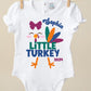 little turkey personalized thanksgiving outfit