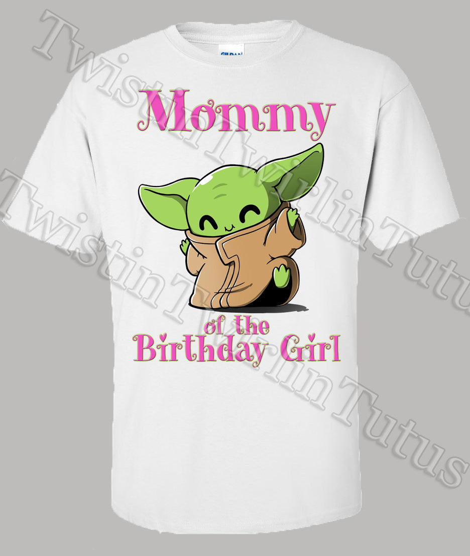 Twistin Twirlin Tutus Baby Yoda Family Birthday Shirts Set of 1