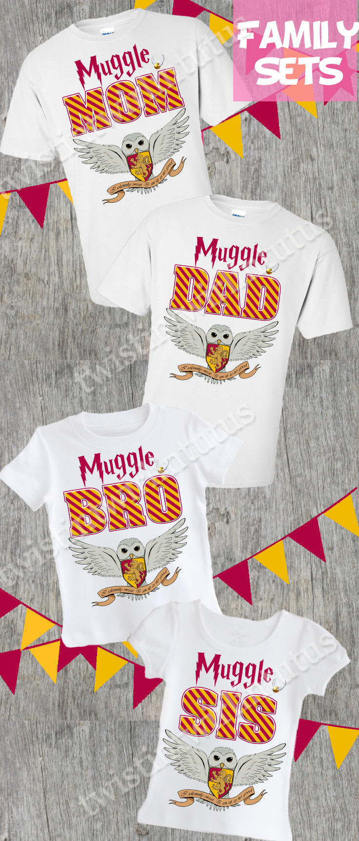 Harry Potter Family Matching Graphic Cotton Tee and Jumpsuits